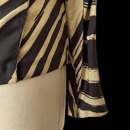 2012 Balenciaga Silk Zebra Print Blouse Deadstock