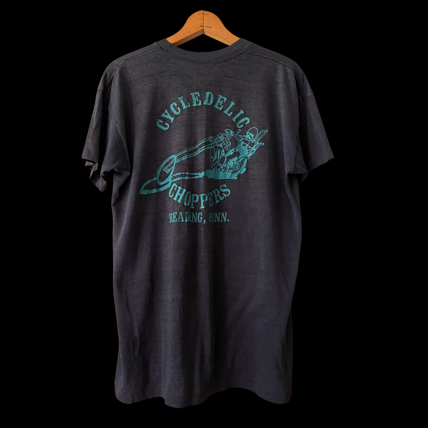 1980s Harley Davidson "Free to Fly" 3D Emblem Tee