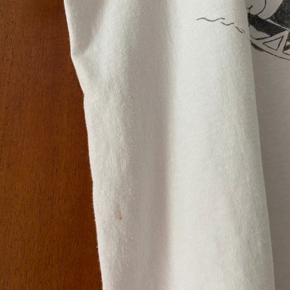 1980s 1990s Calvin and Hobbes Tee Shirt Hand Drawn