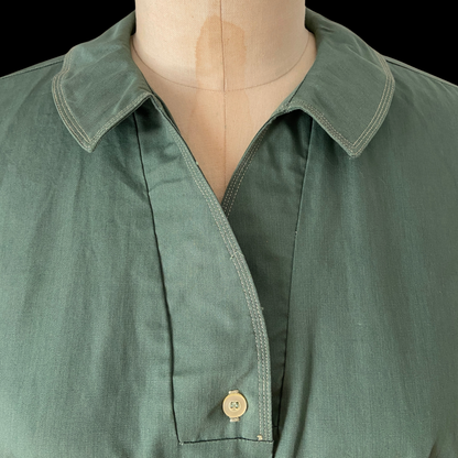 1950s Green Cotton Top