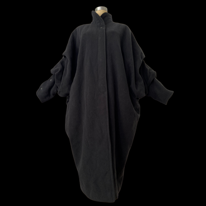 1980s Wool Cocoon Coat Issey Miyake Style