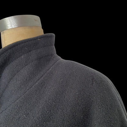1980s Wool Cocoon Coat Issey Miyake Style