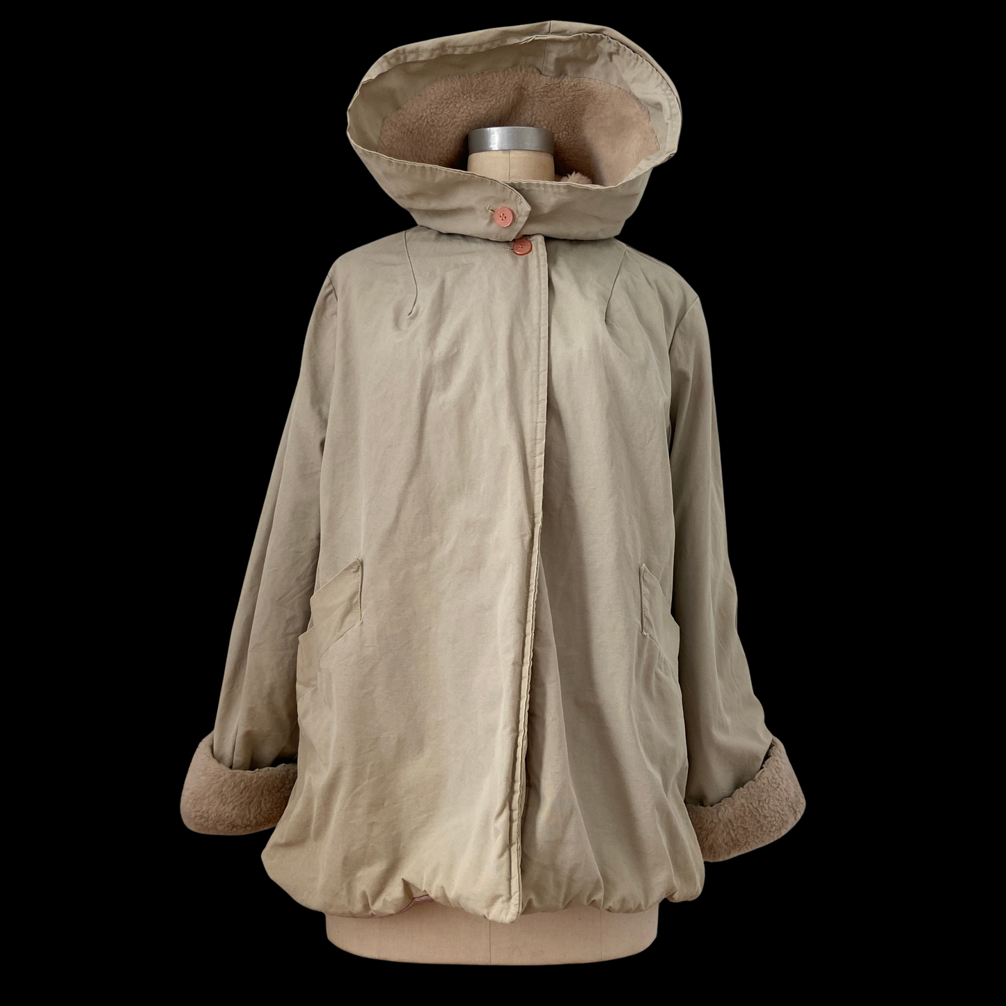 1950s Tan Jacket with Hood