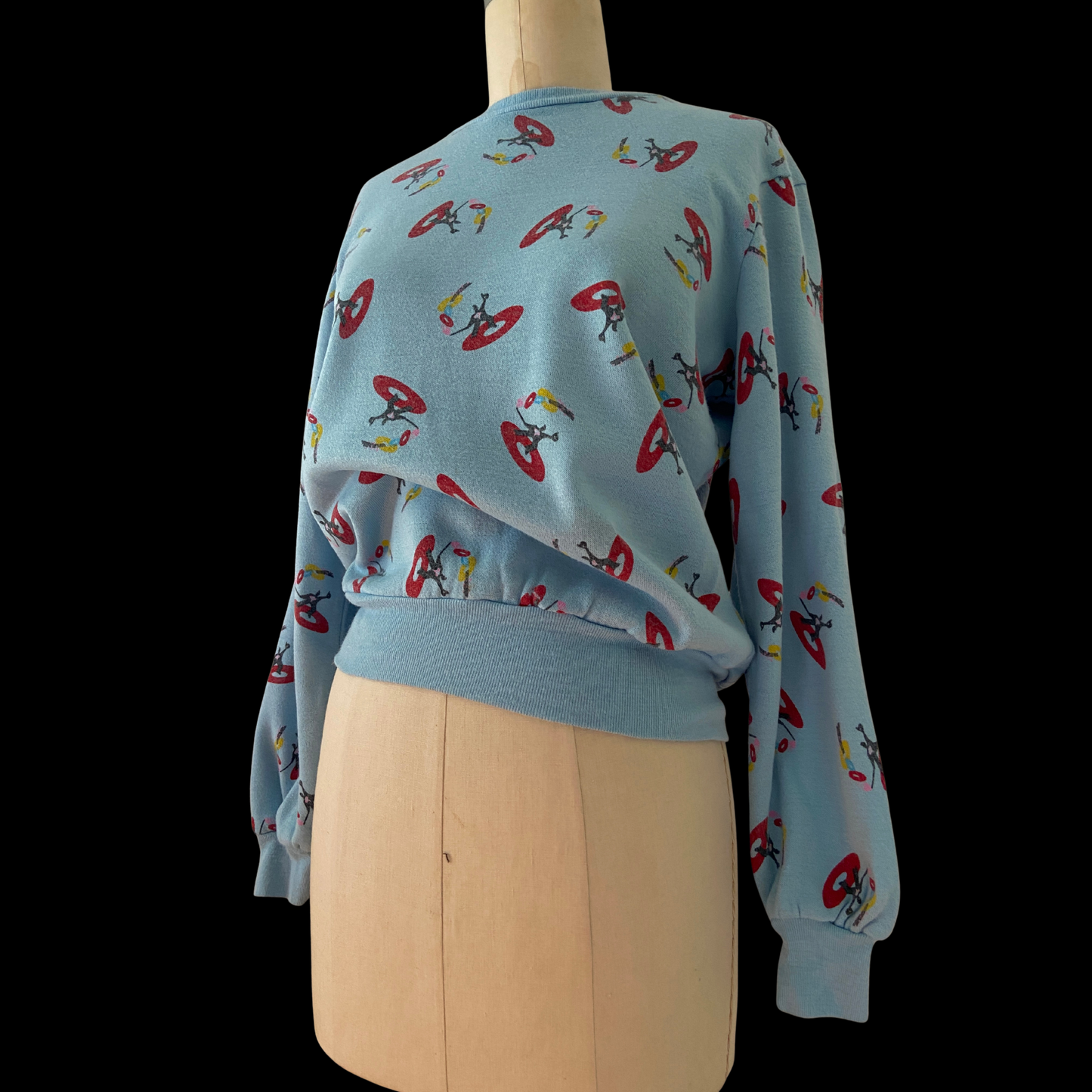 1980s Sweatshirt Magician Print