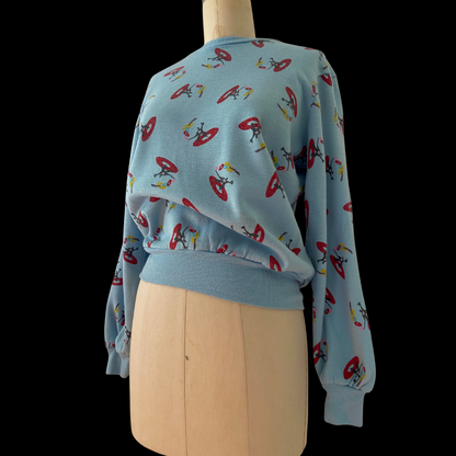 1980s Sweatshirt Magician Print