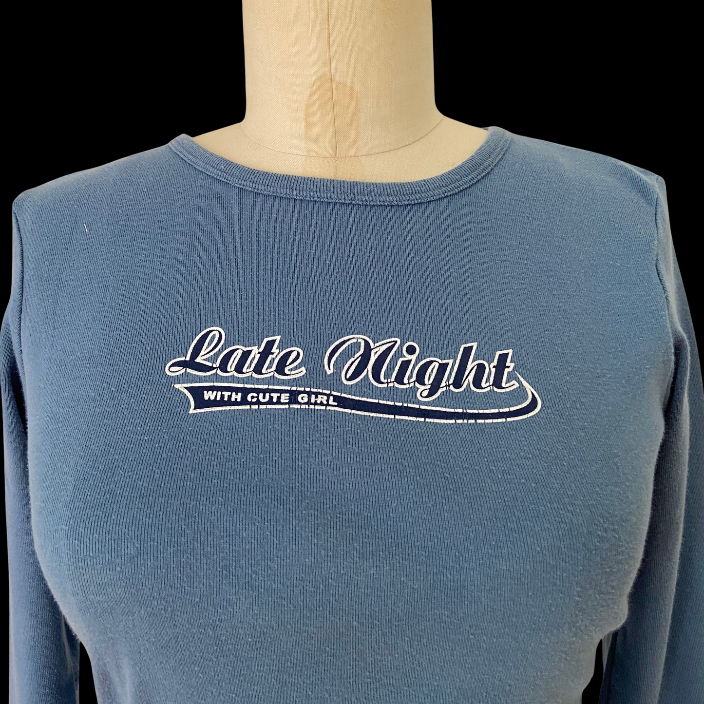 1990s Queer Lesbian Tee "Late Night With Cute Girl"