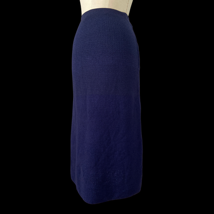 1940s Knit Skirt Set with Rhinestone Buttons
