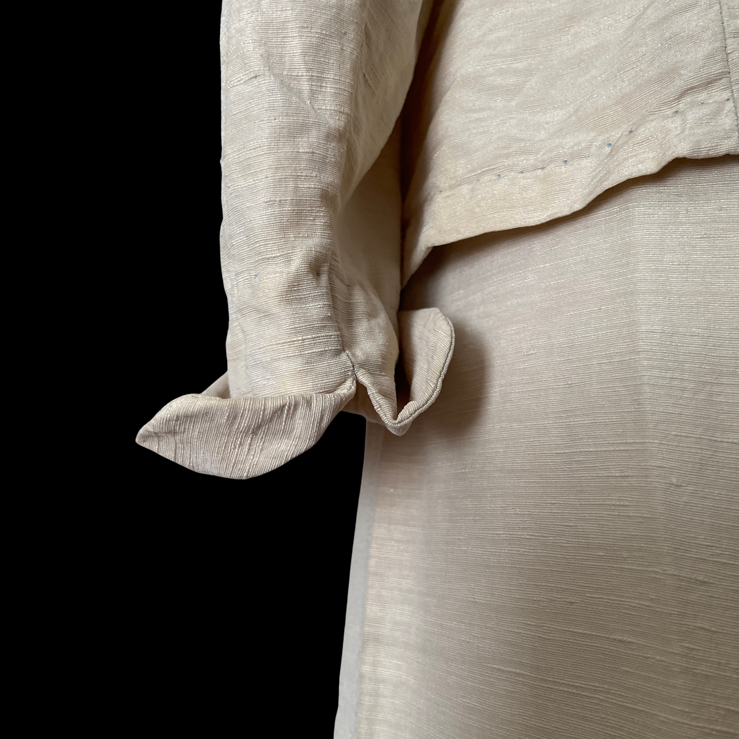 1940s Cream Silk Suit