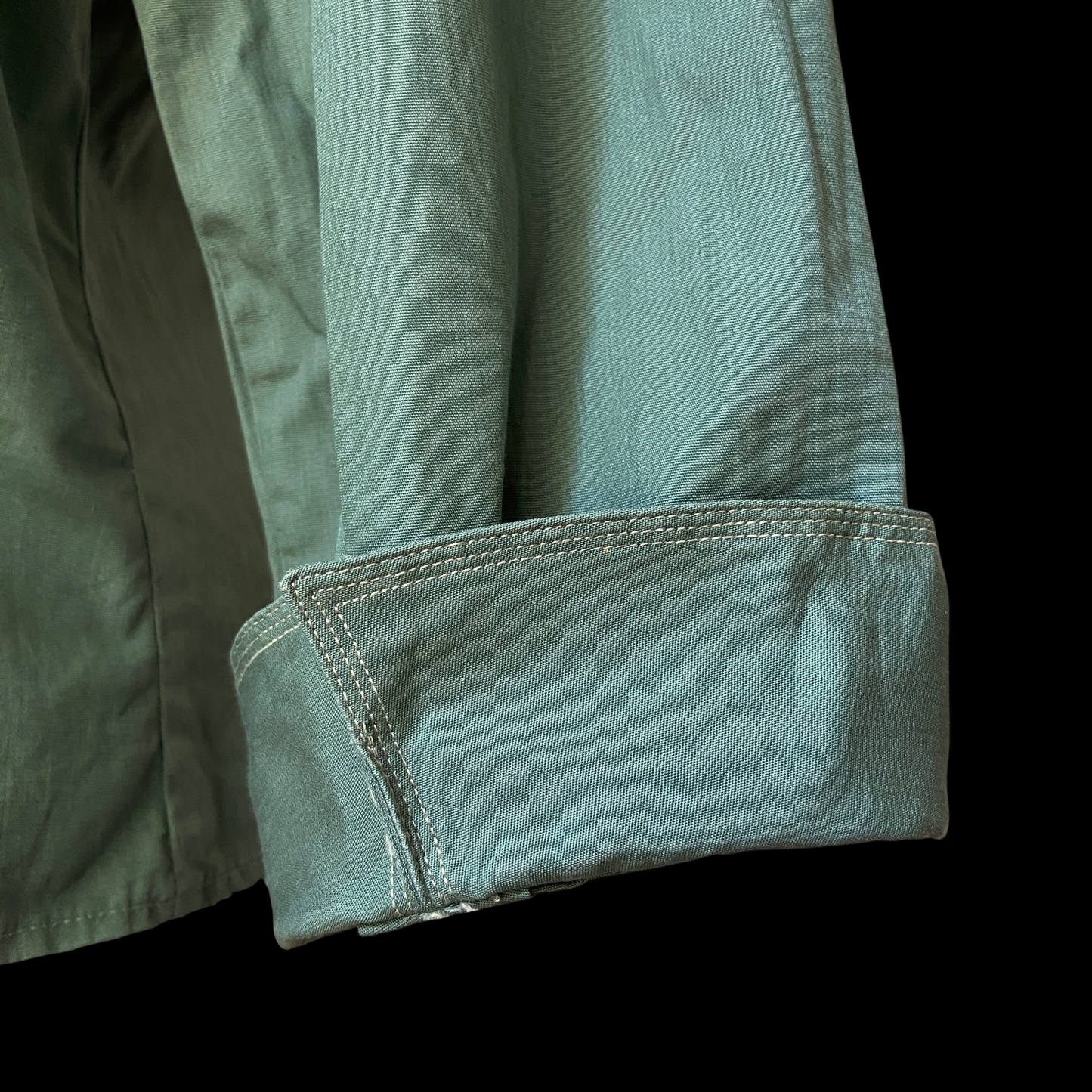 1950s Green Cotton Top