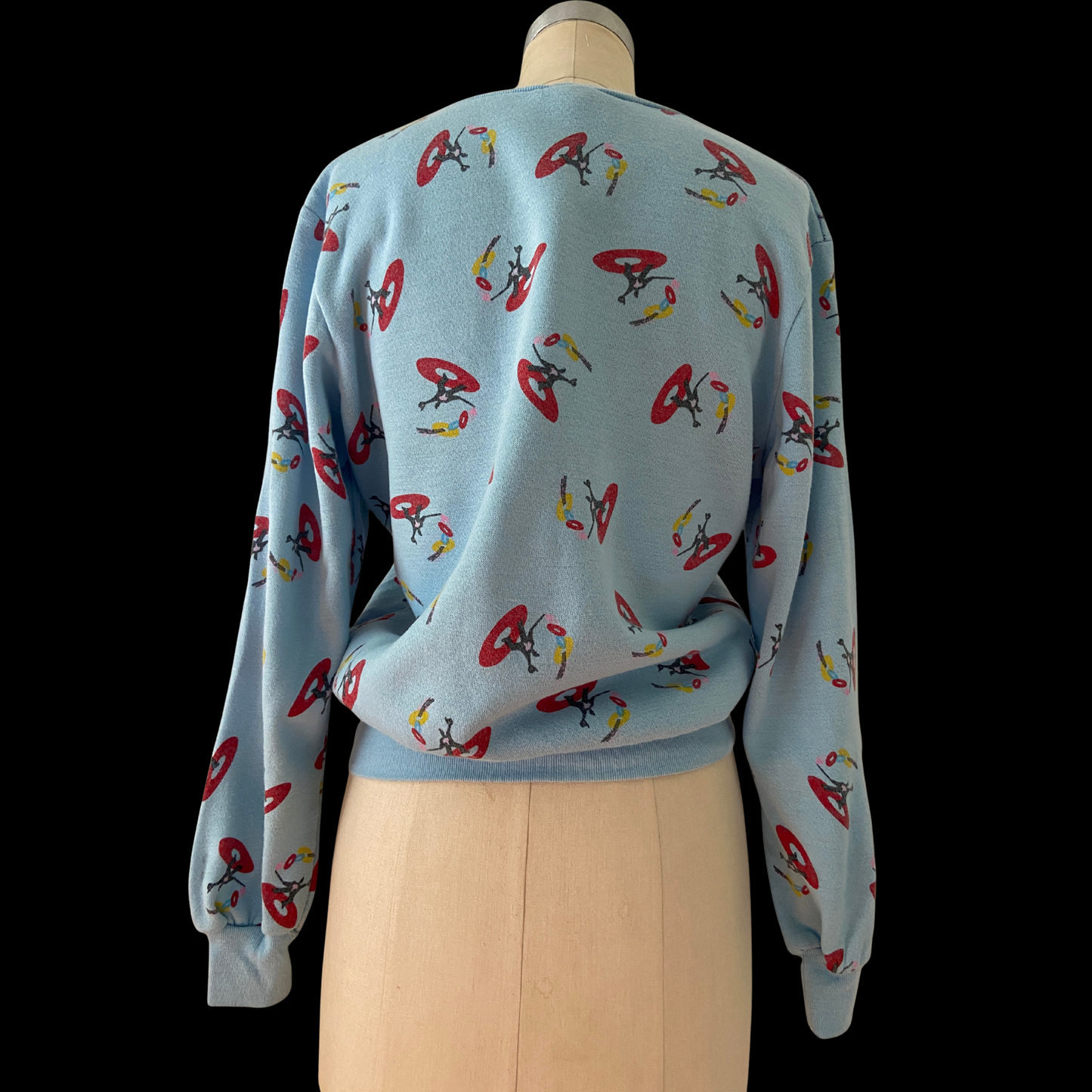 1980s Sweatshirt Magician Print