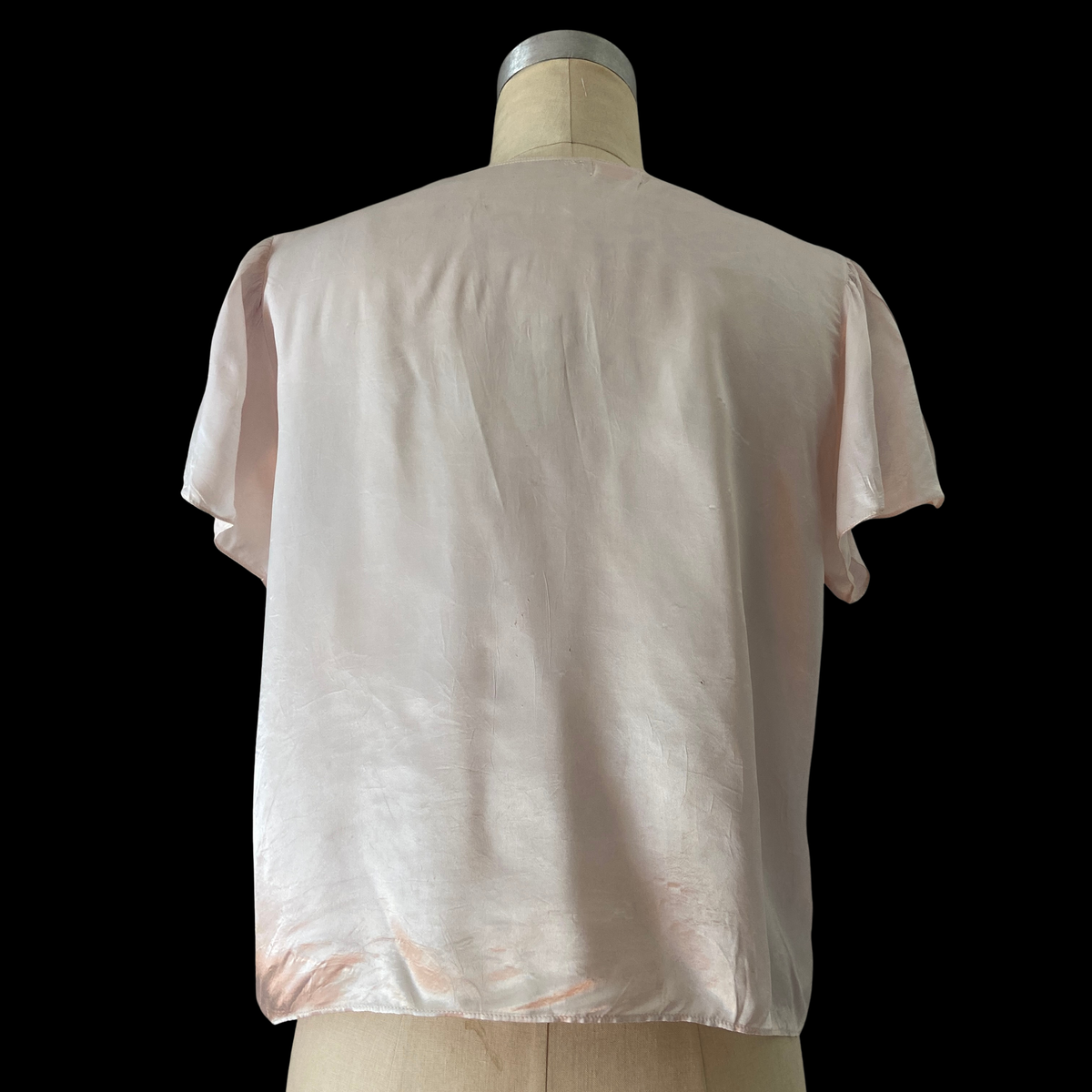 1930s Liquid Satin Bed Jacket
