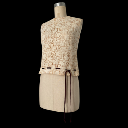 1960s Cream Lace Top