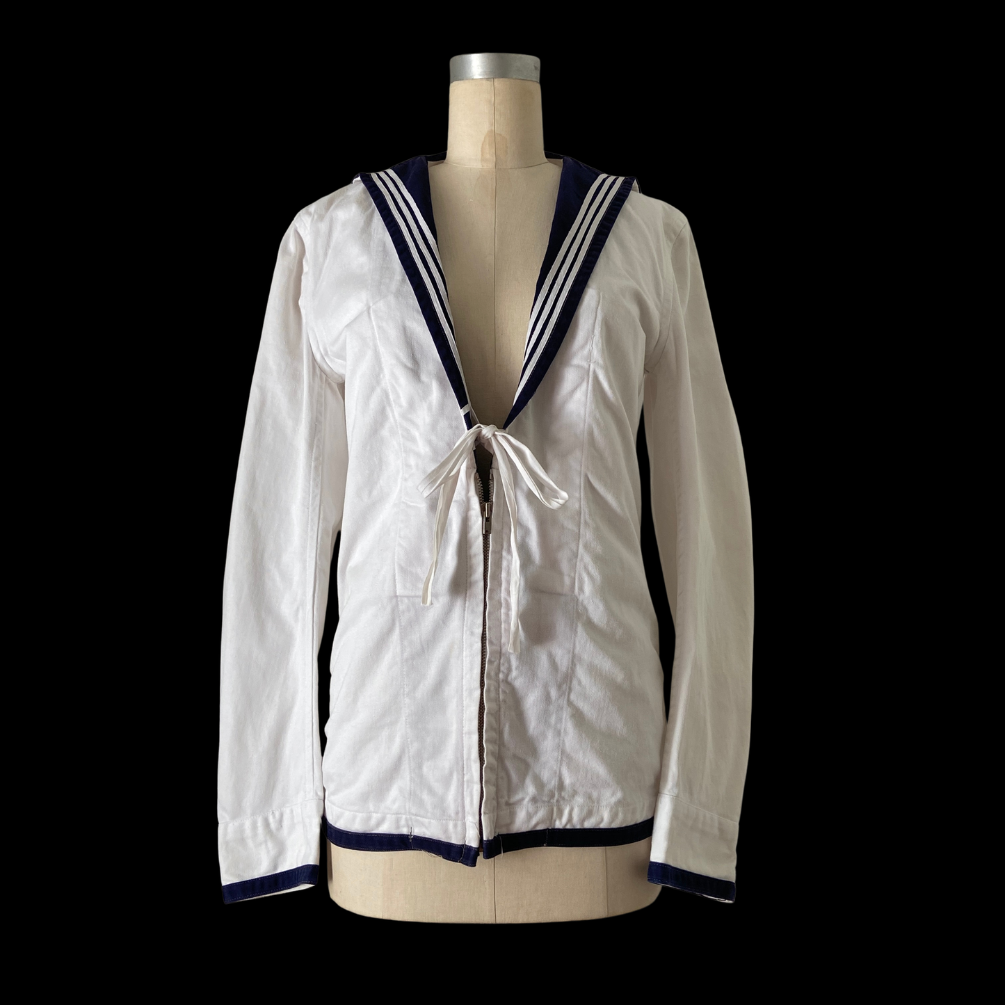 1950s Cotton Sailor Jacket with Middy Collar
