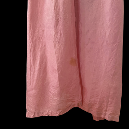 1940s Hand Dyed Silk and Lace Dressing Gown