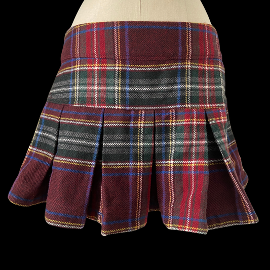 2000s Abercrombie & Fitch Wool Micro Mini Skirt