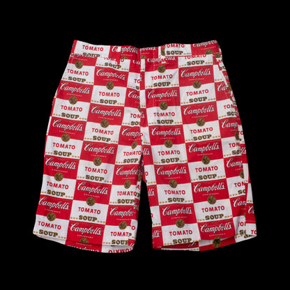 1960s Campbells Soup Print Shorts Andy Warhol