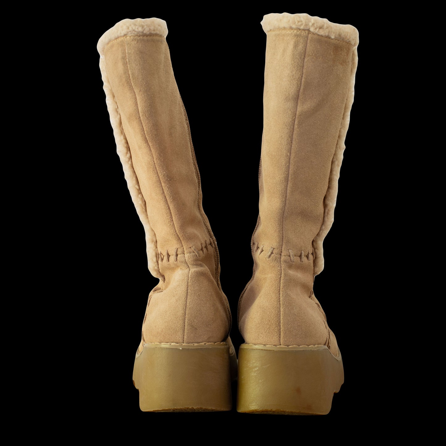 1990s Suede Platform Boots by Xhilaration 6.5
