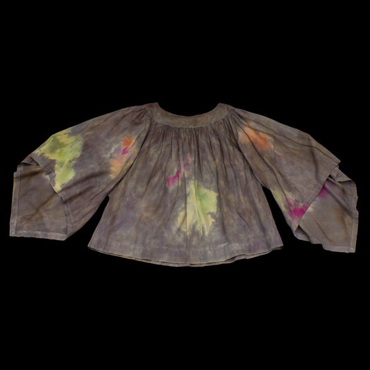 Antique Hand Dyed Cotton Angel Wing Blouse