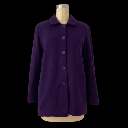 1960s Purple Wool Mod Jacket