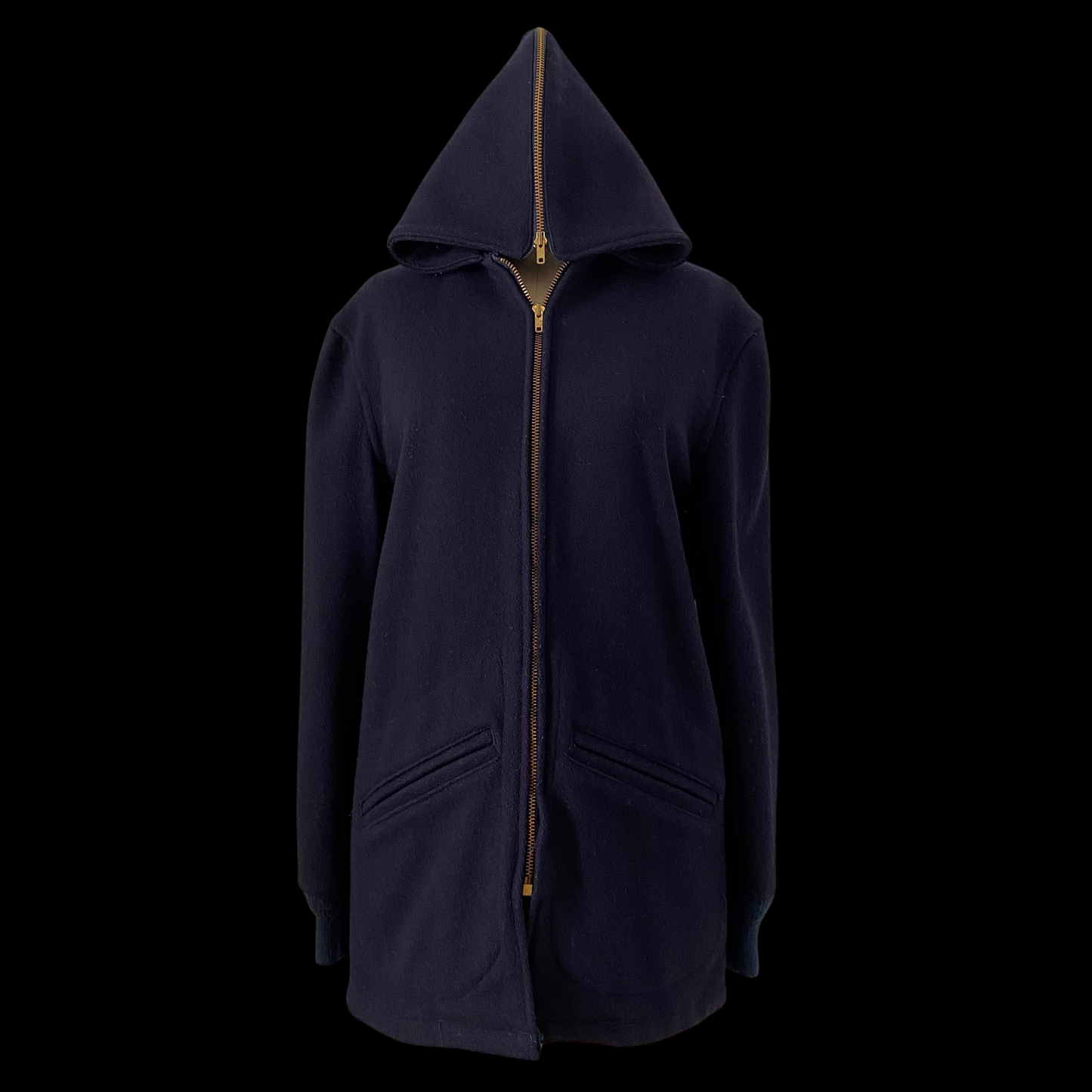 1950s Melton Wool Cadet Coat with Split Hood