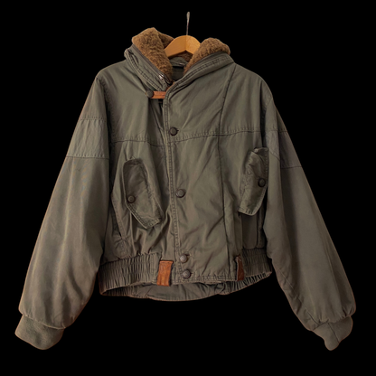 1980s Green Cotton Bomber Jacket