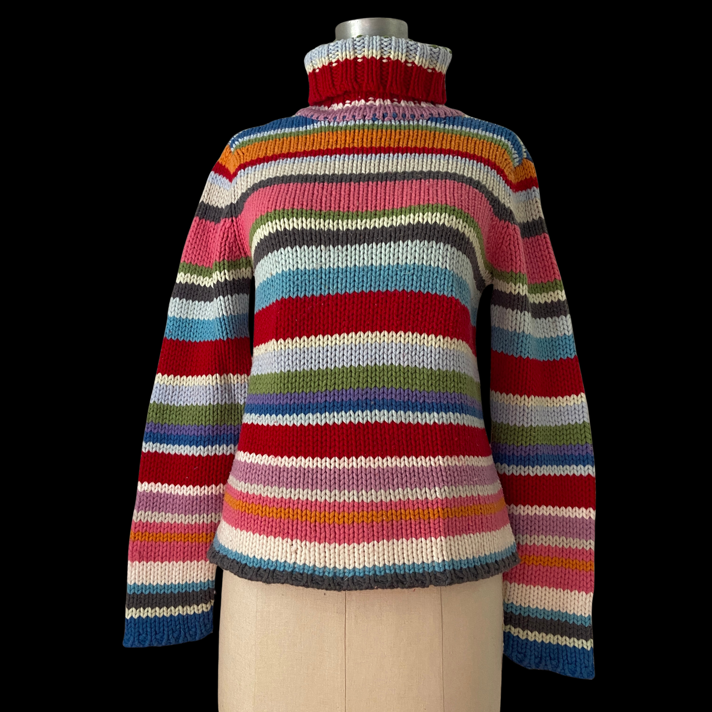 Vintage Gap Rainbow Sweater Holiday 2000