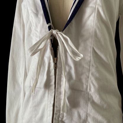 1950s Cotton Sailor Jacket with Middy Collar