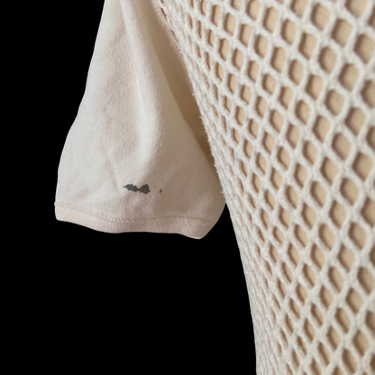 1970s White Fish Net Tee