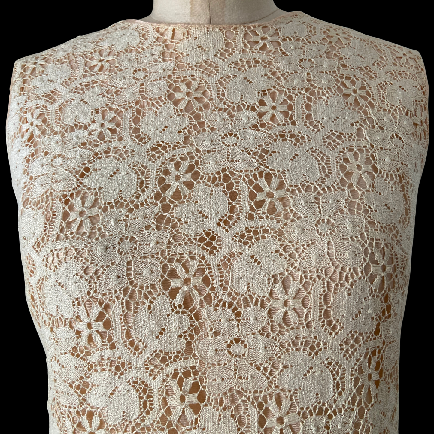 1960s Cream Lace Top