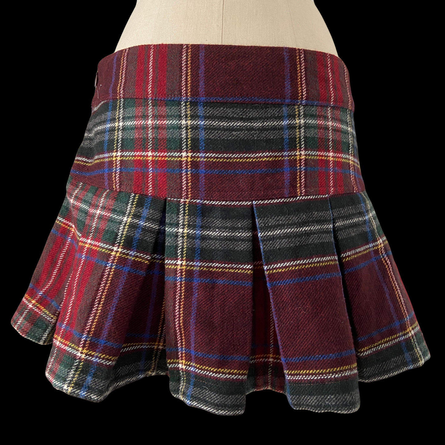 2000s Abercrombie & Fitch Wool Micro Mini Skirt