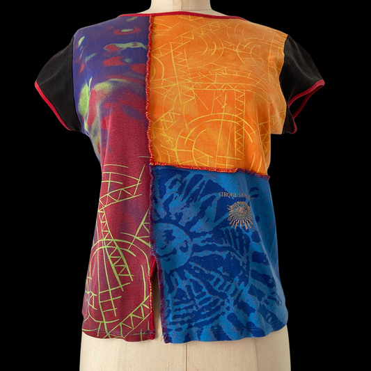 1990s Cirque Du Soleil Patchwork Baby Tee