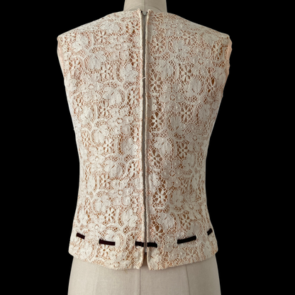 1960s Cream Lace Top