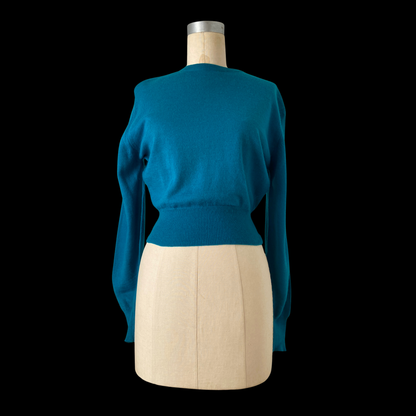 1950s Blue Wool Sweater by Jantzen Kharafleece