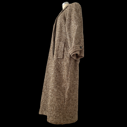 1980s does 1940s Brown Tweed Coat