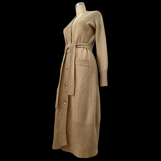 1990s Ralph Lauren Lambswool Cardigan Dress