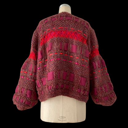 1980s Mohair Art to Wear Cardigan by Yvonne Bergin