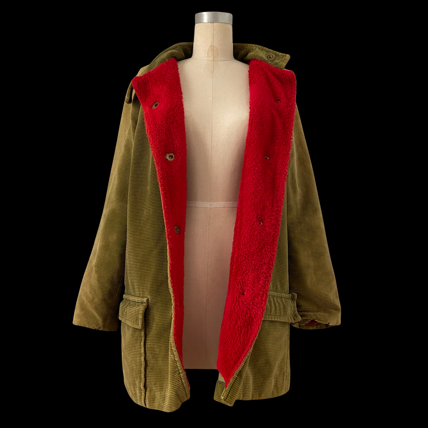 1950s Green Corduroy Coat