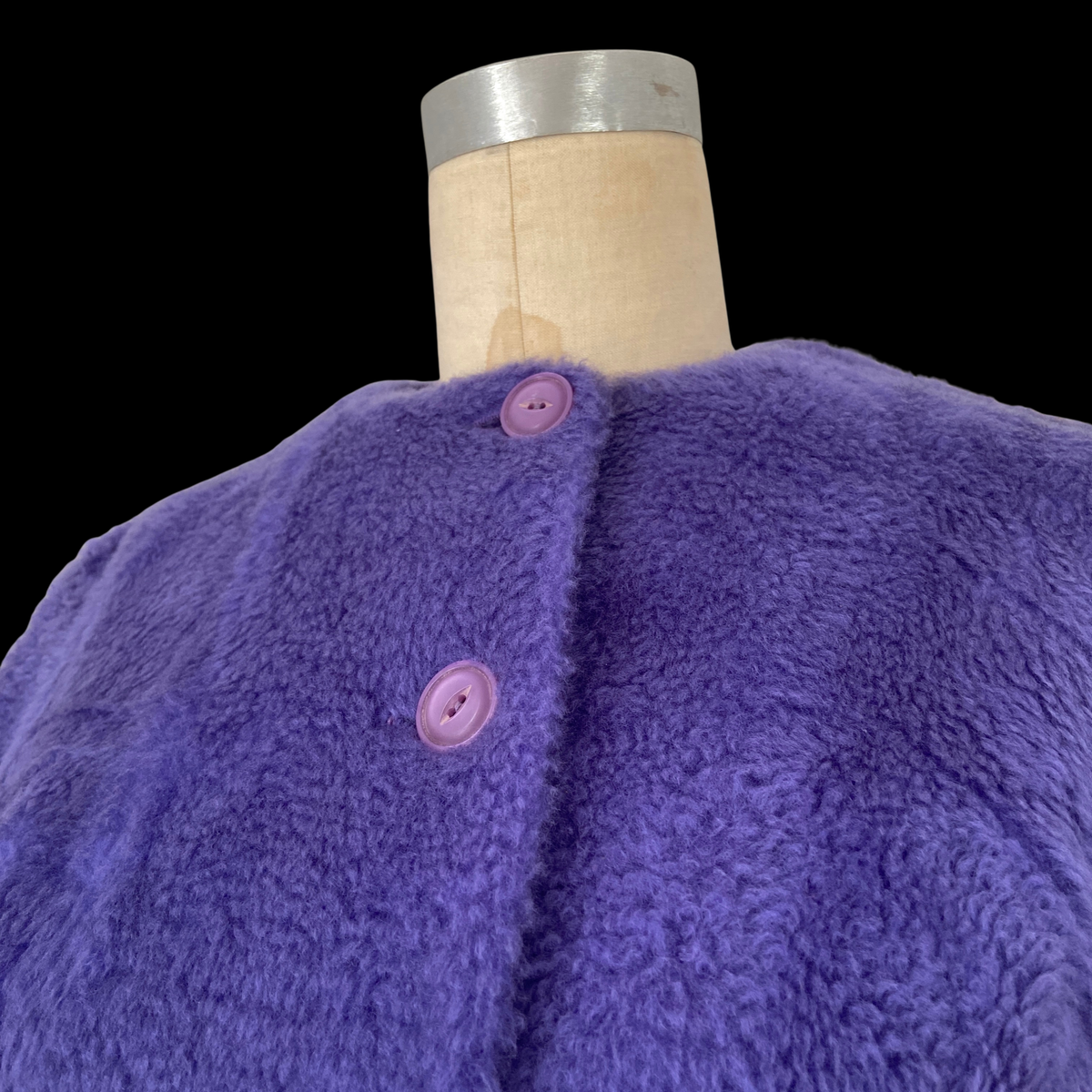 1960s Purple Faux Fur Jacket