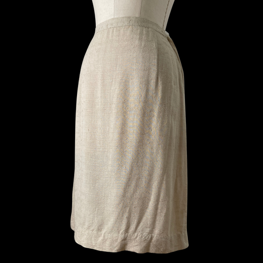 1940s Tan Cotton Skirt