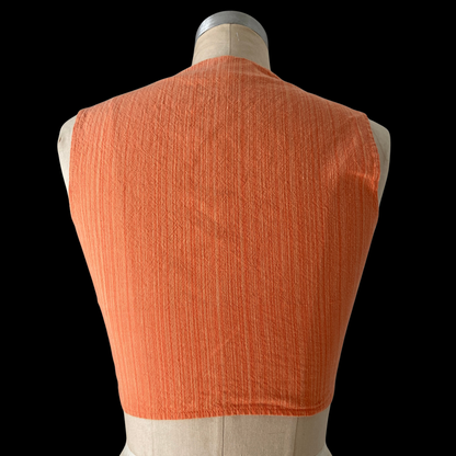 1970s Cropped Cotton Western Wear Vest