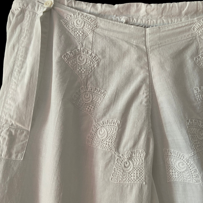 Antique White Cotton Bloomers