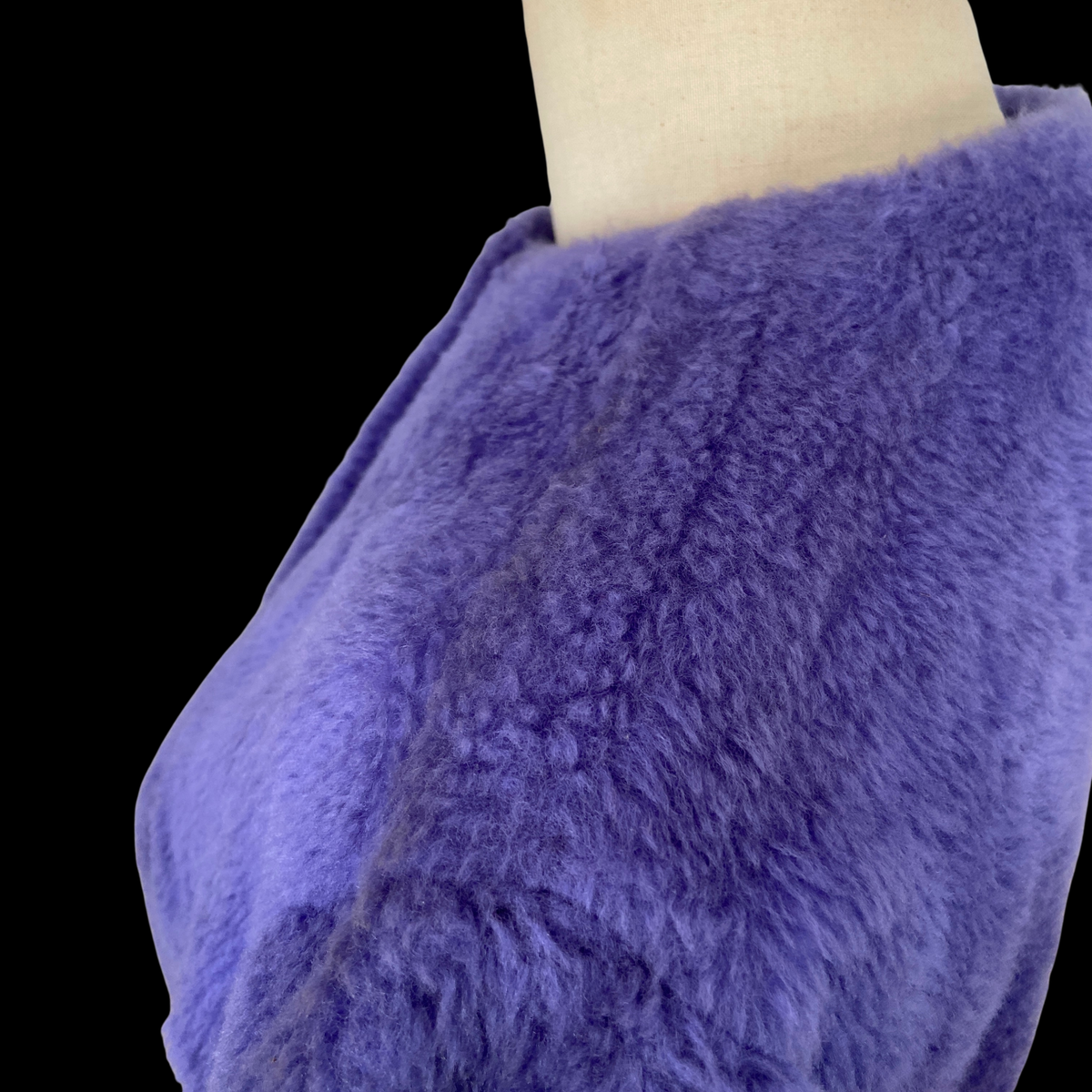1960s Purple Faux Fur Jacket