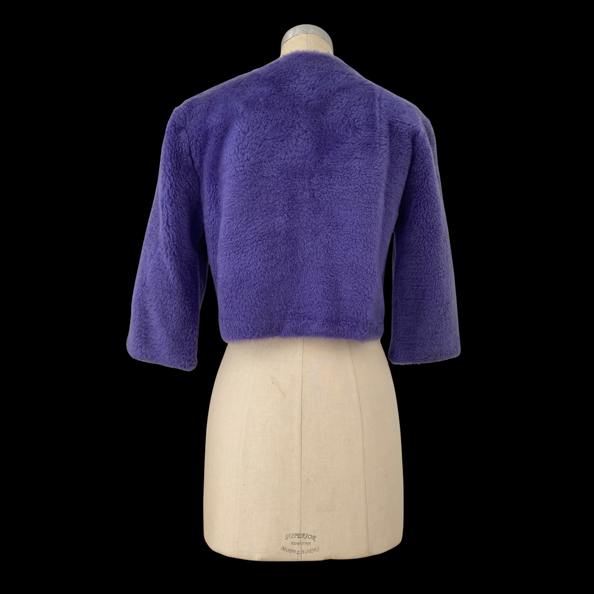 1960s Purple Faux Fur Jacket