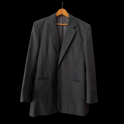 1980s Pinstripe Suit by Burstow & Logsdail of Savile Row