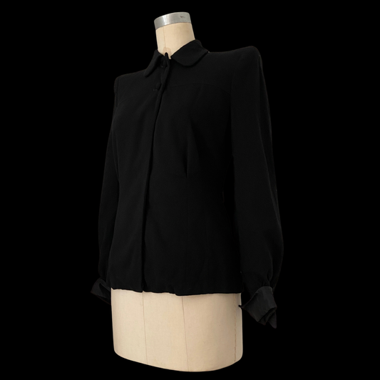 1930s Black Wool Jacket