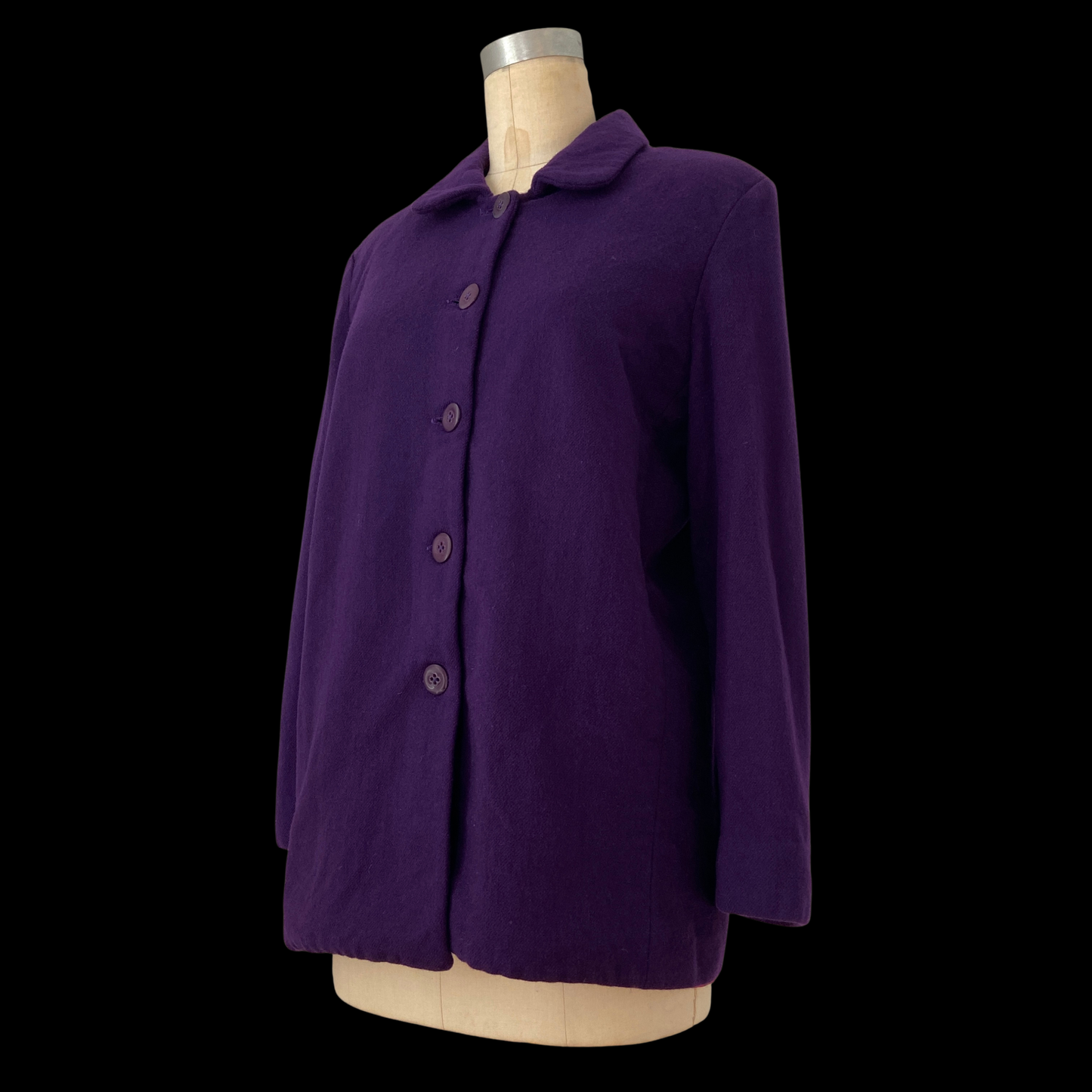 1960s Purple Wool Mod Jacket