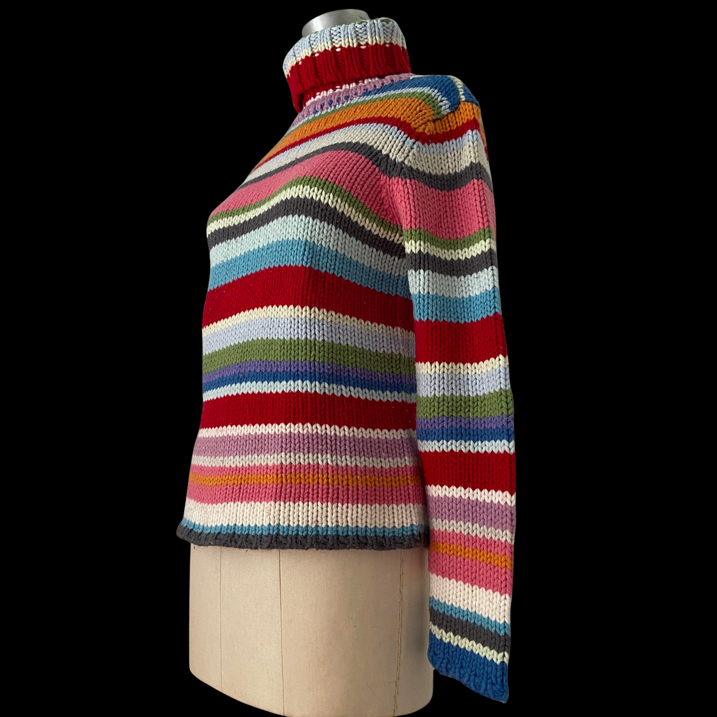 Vintage Gap Rainbow Sweater Holiday 2000