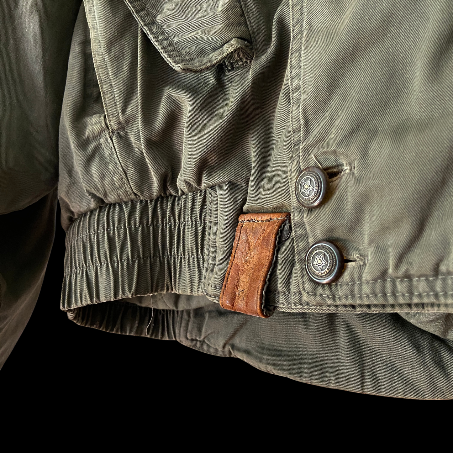 1980s Green Cotton Bomber Jacket