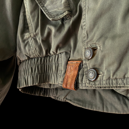 1980s Green Cotton Bomber Jacket