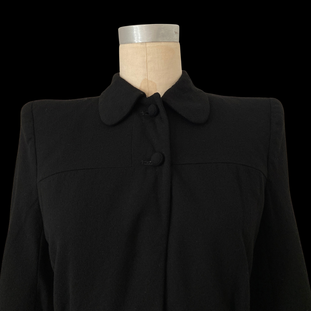 1930s Black Wool Jacket